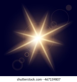 Creative concept Vector set of glow light effect stars bursts with sparkles isolated on black background. For illustration template art design, banner for Christmas celebrate, magic flash energy ray.