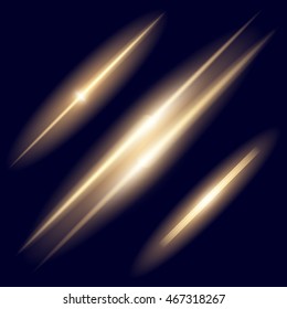 Creative concept Vector set of glow light effect stars bursts with sparkles isolated on black background. For illustration template art design, banner for Christmas celebrate, magic flash energy ray.