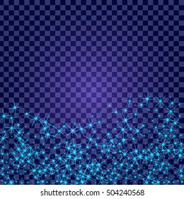 Creative concept Vector set of glow light effect stars bursts with sparkles isolated on black background. For illustration template art design, banner for Christmas celebrate, magic flash energy ray.