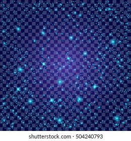 Creative concept Vector set of glow light effect stars bursts with sparkles isolated on black background. For illustration template art design, banner for Christmas celebrate, magic flash energy ray.