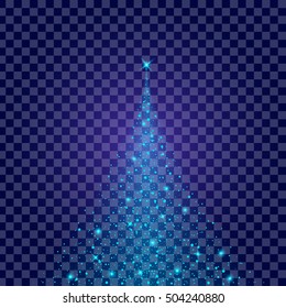 Creative concept Vector set of glow light effect stars bursts with sparkles isolated on black background. For illustration template art design, banner for Christmas celebrate, magic flash energy ray.