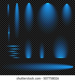 Creative concept Vector set of glow light effect stars bursts with sparkles isolated on black background. For illustration template art design, banner for Christmas celebrate, magic flash energy ray.