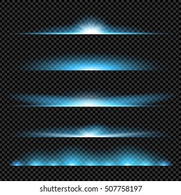 Creative concept Vector set of glow light effect stars bursts with sparkles isolated on black background. For illustration template art design, banner for Christmas celebrate, magic flash energy ray.