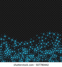 Creative concept Vector set of glow light effect stars bursts with sparkles isolated on black background. For illustration template art design, banner for Christmas celebrate, magic flash energy ray.