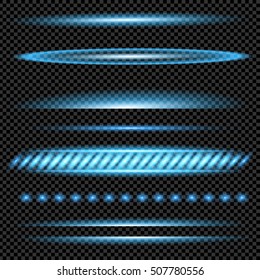 Creative concept Vector set of glow light effect stars bursts with sparkles isolated on black background. For illustration template art design, banner for Christmas celebrate, magic flash energy ray.