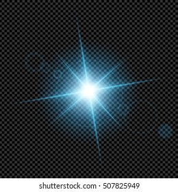 Creative concept Vector set of glow light effect stars bursts with sparkles isolated on black background. For illustration template art design, banner for Christmas celebrate, magic flash energy ray.
