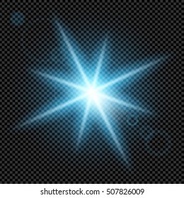 Creative concept Vector set of glow light effect stars bursts with sparkles isolated on black background. For illustration template art design, banner for Christmas celebrate, magic flash energy ray.