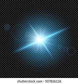 Creative concept Vector set of glow light effect stars bursts with sparkles isolated on black background. For illustration template art design, banner for Christmas celebrate, magic flash energy ray.