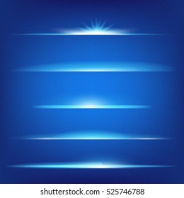 Creative concept Vector set of glow light effect stars bursts with sparkles isolated on black background. For illustration template art design, banner for Christmas celebrate, magic flash energy ray.