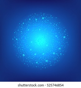 Creative concept Vector set of glow light effect stars bursts with sparkles isolated on black background. For illustration template art design, banner for Christmas celebrate, magic flash energy ray.