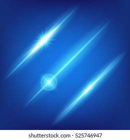 Creative concept Vector set of glow light effect stars bursts with sparkles isolated on black background. For illustration template art design, banner for Christmas celebrate, magic flash energy ray.