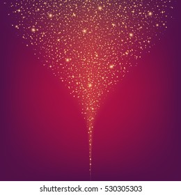 Creative concept Vector set of glow light effect stars bursts with sparkles isolated on black background. For illustration template art design, banner for Christmas celebrate, magic flash energy ray.