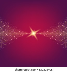 Creative concept Vector set of glow light effect stars bursts with sparkles isolated on black background. For illustration template art design, banner for Christmas celebrate, magic flash energy ray.