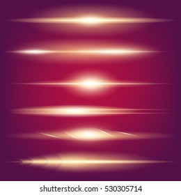 Creative concept Vector set of glow light effect stars bursts with sparkles isolated on black background. For illustration template art design, banner for Christmas celebrate, magic flash energy ray.