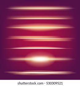 Creative concept Vector set of glow light effect stars bursts with sparkles isolated on black background. For illustration template art design, banner for Christmas celebrate, magic flash energy ray.