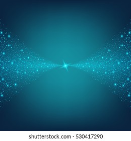 Creative concept Vector set of glow light effect stars bursts with sparkles isolated on black background. For illustration template art design, banner for Christmas celebrate, magic flash energy ray.