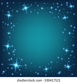 Creative concept Vector set of glow light effect stars bursts with sparkles isolated on black background. For illustration template art design, banner for Christmas celebrate, magic flash energy ray.