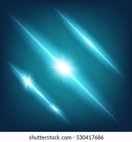 Creative concept Vector set of glow light effect stars bursts with sparkles isolated on black background. For illustration template art design, banner for Christmas celebrate, magic flash energy ray.
