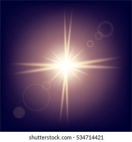 Creative concept Vector set of glow light effect stars bursts with sparkles isolated on black background. For illustration template art design, banner for Christmas celebrate, magic flash energy ray.