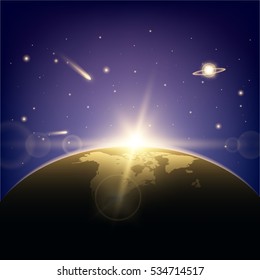 Creative concept Vector set of glow light effect stars bursts with sparkles isolated on black background. For illustration template art design, banner for Christmas celebrate, magic flash energy ray.