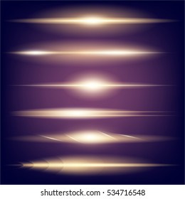 Creative concept Vector set of glow light effect stars bursts with sparkles isolated on black background. For illustration template art design, banner for Christmas celebrate, magic flash energy ray.
