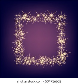 Creative concept Vector set of glow light effect stars bursts with sparkles isolated on black background. For illustration template art design, banner for Christmas celebrate, magic flash energy ray.