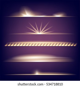 Creative concept Vector set of glow light effect stars bursts with sparkles isolated on black background. For illustration template art design, banner for Christmas celebrate, magic flash energy ray.