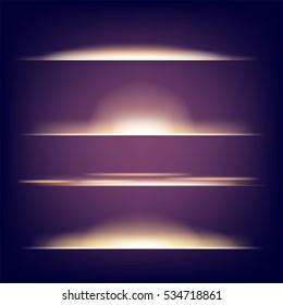 Creative concept Vector set of glow light effect stars bursts with sparkles isolated on black background. For illustration template art design, banner for Christmas celebrate, magic flash energy ray.