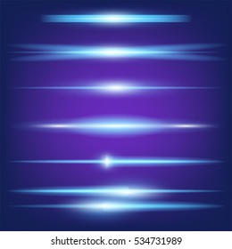 Creative concept Vector set of glow light effect stars bursts with sparkles isolated on black background. For illustration template art design, banner for Christmas celebrate, magic flash energy ray.