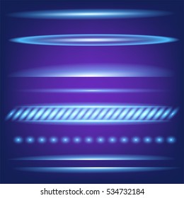 Creative concept Vector set of glow light effect stars bursts with sparkles isolated on black background. For illustration template art design, banner for Christmas celebrate, magic flash energy ray.