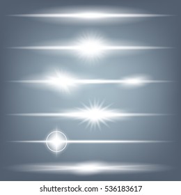 Creative concept Vector set of glow light effect stars bursts with sparkles isolated on black background. For illustration template art design, banner for Christmas celebrate, magic flash energy ray.