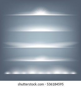 Creative concept Vector set of glow light effect stars bursts with sparkles isolated on black background. For illustration template art design, banner for Christmas celebrate, magic flash energy ray.