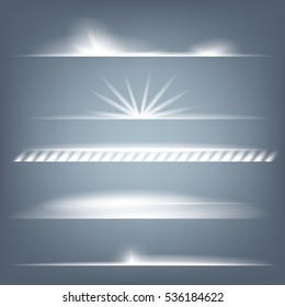 Creative concept Vector set of glow light effect stars bursts with sparkles isolated on black background. For illustration template art design, banner for Christmas celebrate, magic flash energy ray.