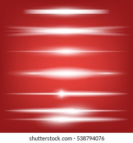 Creative concept Vector set of glow light effect stars bursts with sparkles isolated on black background. For illustration template art design, banner for Christmas celebrate, magic flash energy ray.