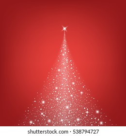 Creative concept Vector set of glow light effect stars bursts with sparkles isolated on black background. For illustration template art design, banner for Christmas celebrate, magic flash energy ray.