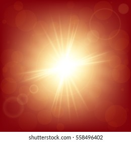 Creative concept Vector set of glow light effect stars bursts with sparkles isolated on black background. For illustration template art design, banner for Christmas celebrate, magic flash energy ray.