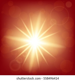 Creative concept Vector set of glow light effect stars bursts with sparkles isolated on black background. For illustration template art design, banner for Christmas celebrate, magic flash energy ray.