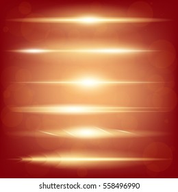 Creative concept Vector set of glow light effect stars bursts with sparkles isolated on black background. For illustration template art design, banner for Christmas celebrate, magic flash energy ray.