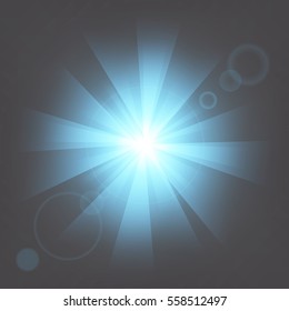 Creative concept Vector set of glow light effect stars bursts with sparkles isolated on black background. For illustration template art design, banner for Christmas celebrate, magic flash energy ray.