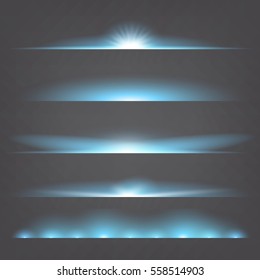 Creative concept Vector set of glow light effect stars bursts with sparkles isolated on black background. For illustration template art design, banner for Christmas celebrate, magic flash energy ray.