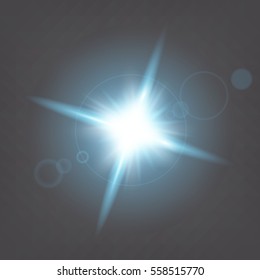 Creative concept Vector set of glow light effect stars bursts with sparkles isolated on black background. For illustration template art design, banner for Christmas celebrate, magic flash energy ray.