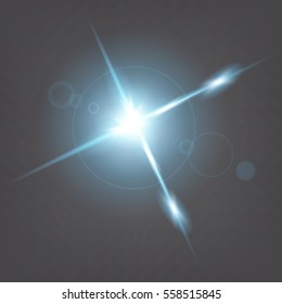 Creative concept Vector set of glow light effect stars bursts with sparkles isolated on black background. For illustration template art design, banner for Christmas celebrate, magic flash energy ray.