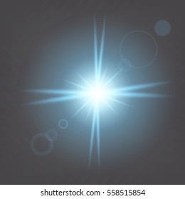 Creative concept Vector set of glow light effect stars bursts with sparkles isolated on black background. For illustration template art design, banner for Christmas celebrate, magic flash energy ray.