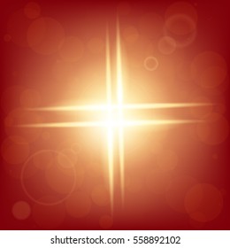 Creative concept Vector set of glow light effect stars bursts with sparkles isolated on black background. For illustration template art design, banner for Christmas celebrate, magic flash energy ray.