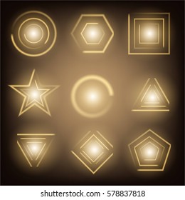 Creative concept Vector set of glow light effect stars bursts with sparkles isolated on black background. For illustration template art design, banner for Christmas celebrate, magic flash energy ray.