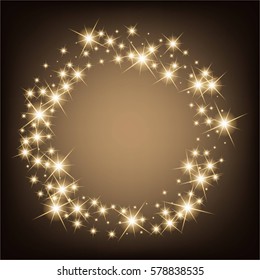 Creative concept Vector set of glow light effect stars bursts with sparkles isolated on black background. For illustration template art design, banner for Christmas celebrate, magic flash energy ray.