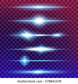 Creative concept Vector set of glow light effect stars bursts with sparkles isolated on black background. For illustration template art design, banner for Christmas celebrate, magic flash energy ray.