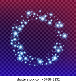 Creative concept Vector set of glow light effect stars bursts with sparkles isolated on black background. For illustration template art design, banner for Christmas celebrate, magic flash energy ray.