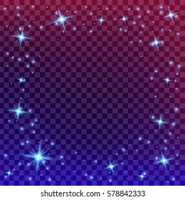 Creative concept Vector set of glow light effect stars bursts with sparkles isolated on black background. For illustration template art design, banner for Christmas celebrate, magic flash energy ray.