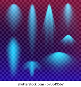 Creative concept Vector set of glow light effect stars bursts with sparkles isolated on black background. For illustration template art design, banner for Christmas celebrate, magic flash energy ray.